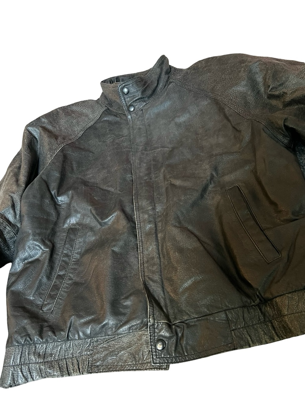 Wilsons Leather Dark Brown Leather Bomber Jacket - Picture 4 of 6